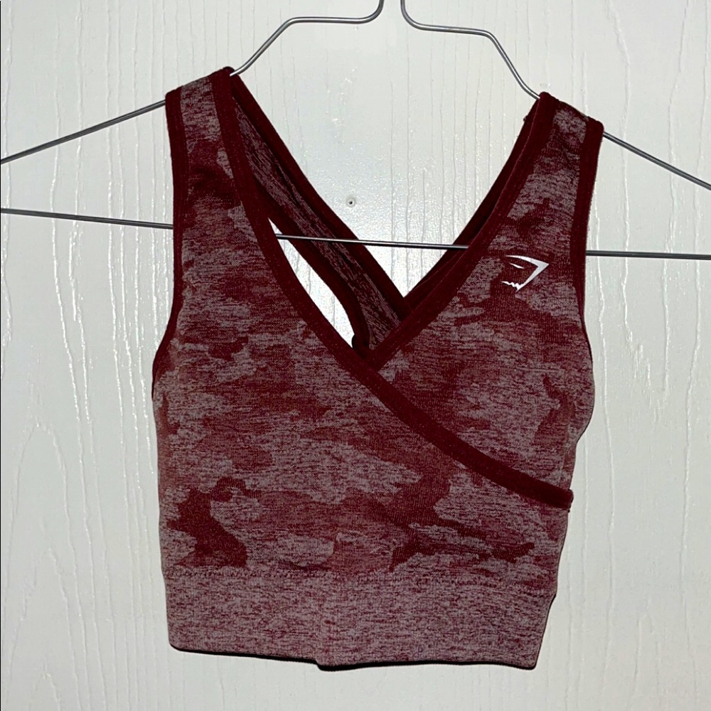 COPY - Gymshark size small sports bra OG Berry camo